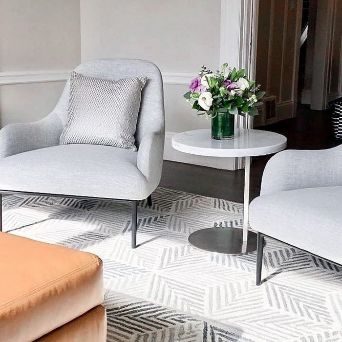 Dash and Albert Rugs Karari Hand Hooked Wool Geometric Area Rug in Gray/Blue & Reviews Perigold